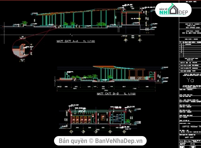 quán cafe du lịch sinh thái,Hồ sơ thiết kế trường,OCEAN BLUE,du lịch sinh thái,bộ bản vẽ quán cafe sinh thái