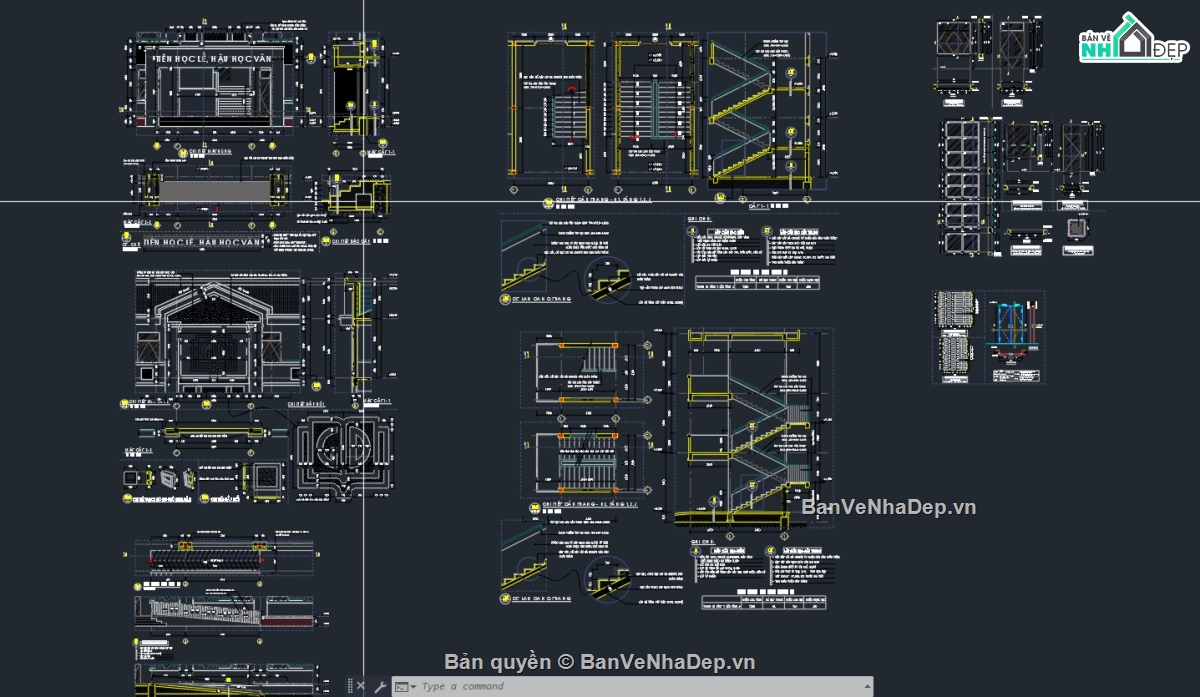 Trường học với quy mô 360 học sinh,Trường học 03 tầng,trường học file cad