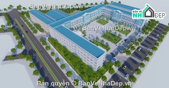 trường học,file cad trường học,trường học file cad