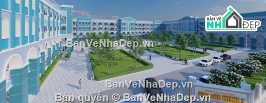 trường học,file cad trường học,trường học file cad