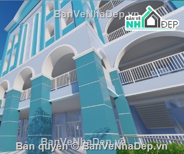 trường học,file cad trường học,trường học file cad
