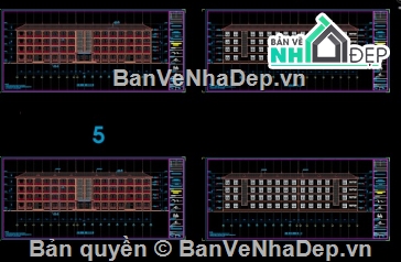 Trường học 2 tầng,trường THCS xuân hòa,trường thcs 2 tầng,file cad trường thcs