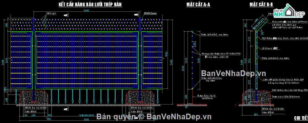 hàng rào sắt,hàng rào lưới thép,hàng rào tôn sóng,hàng rào qua nền đất yếu,hàng rào,hàng rào qua mương