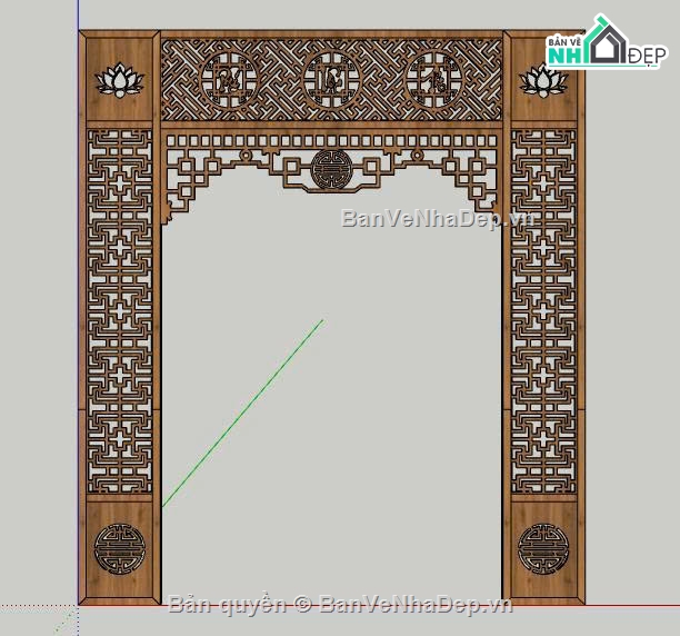 file sketchup,hiện đại,sản xuất,vách thờ hiện đại