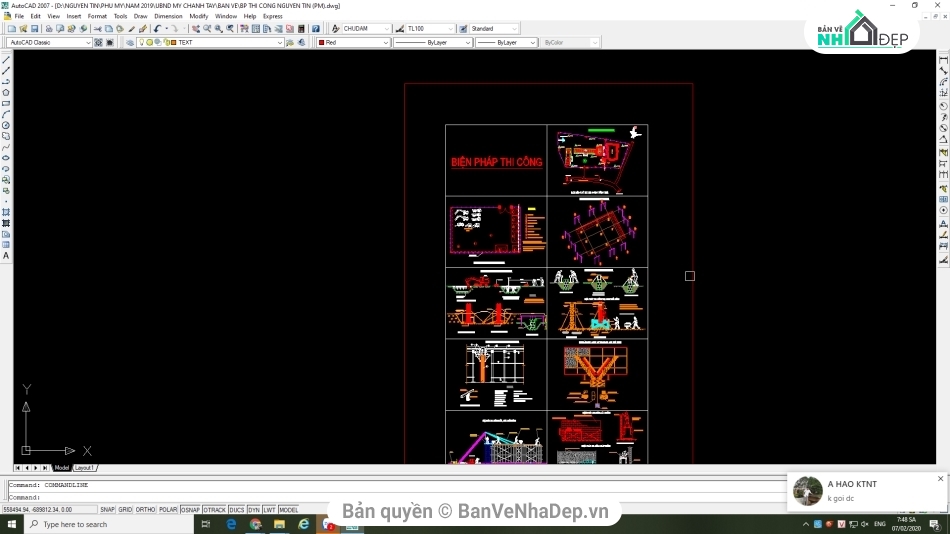 10 bản vẽ Autocad ủy ban nhân dân mới thi công