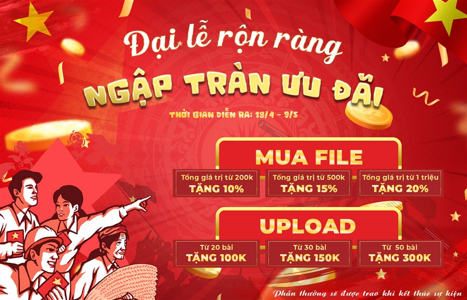 Banvenhadep.vn, ưu đãi mừng đại lễ, khuyến mãi mừng đại lễ